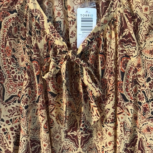 Paisley Print Torrid Blouse - Picture 4 of 8